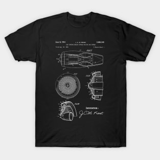 Gas Turbine Engine 1954 Patent / Gas engine Patent illustration / engineering gift idea T-Shirt